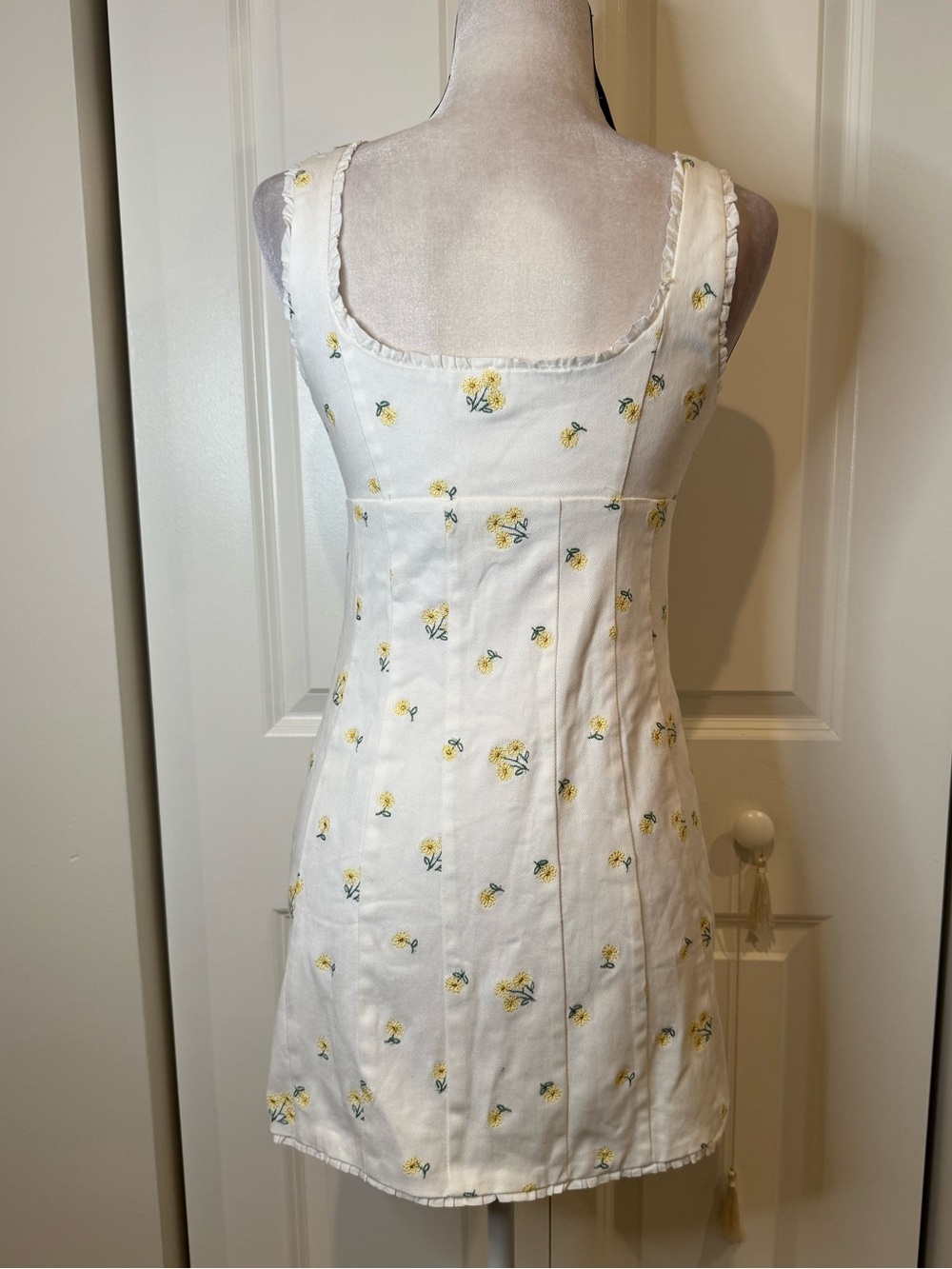 For Love & Lemons Waverly Denim Mini Dress - Picture 7 of 8